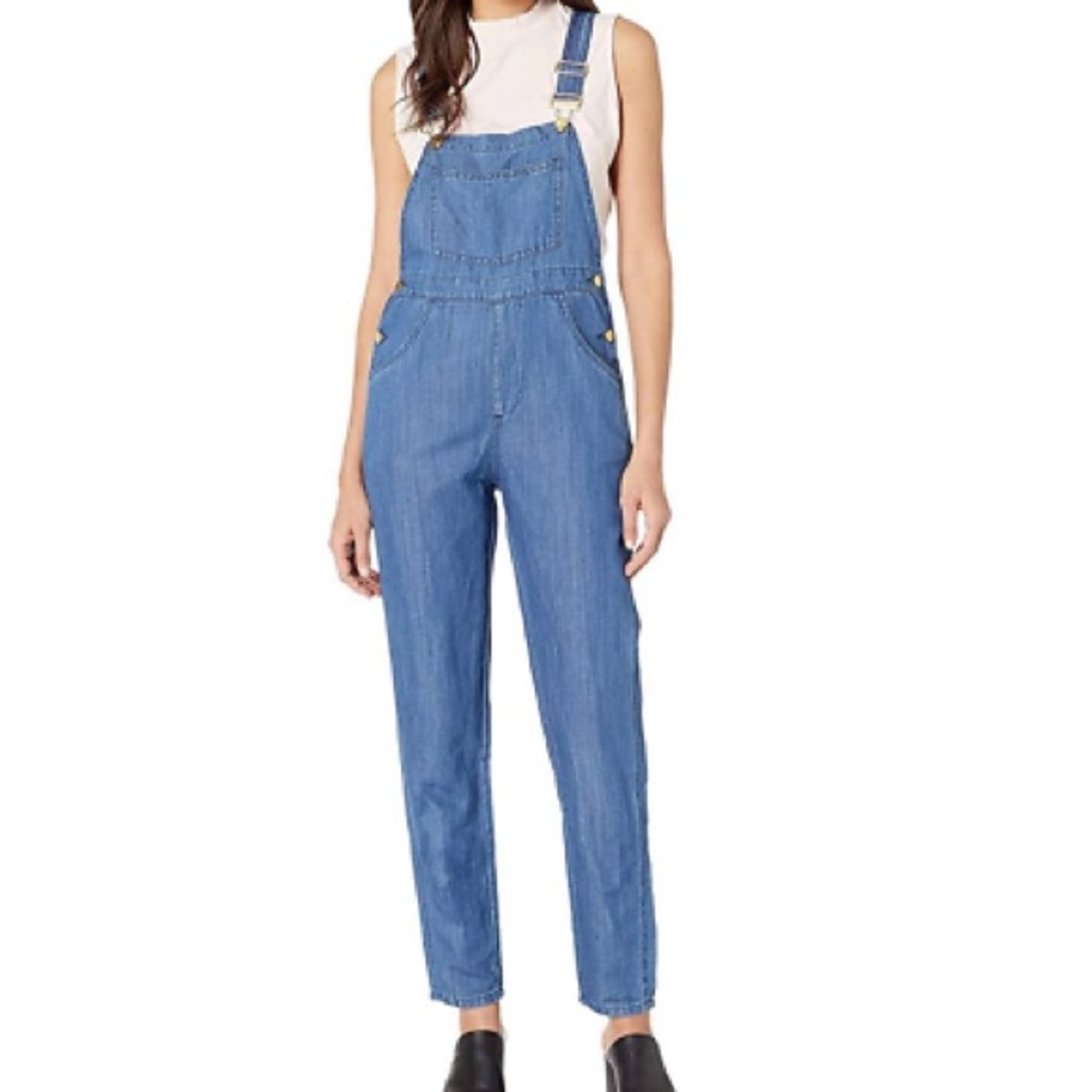 We wore what cotton denim overalls